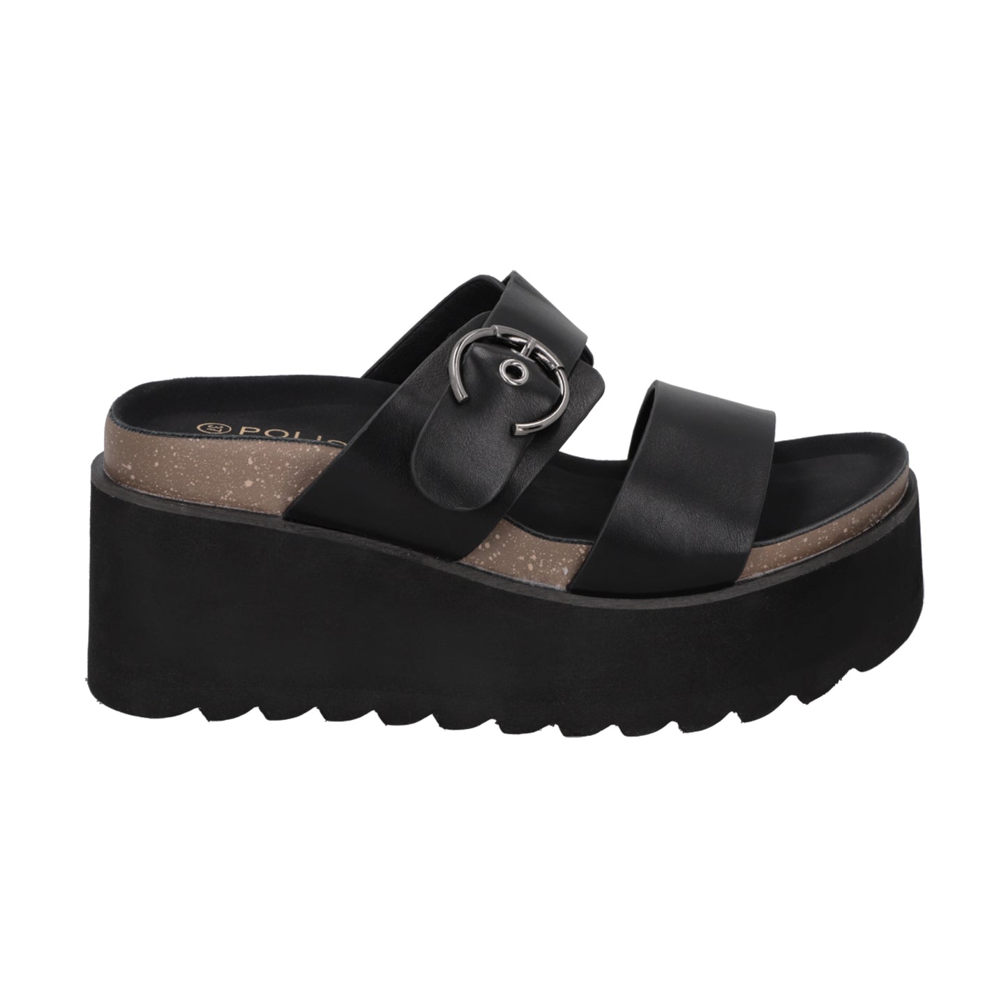 Sandalia Mujer Negro Nora Police