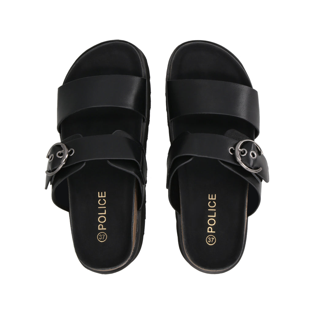 Sandalia Mujer Negro Nora Police