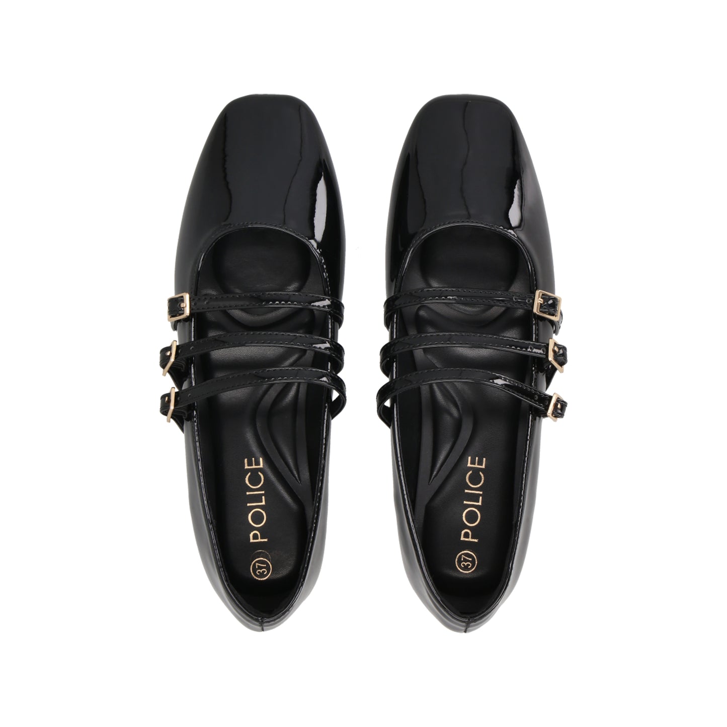 Ballerina Mary Jane Mujer Negro Nati Police