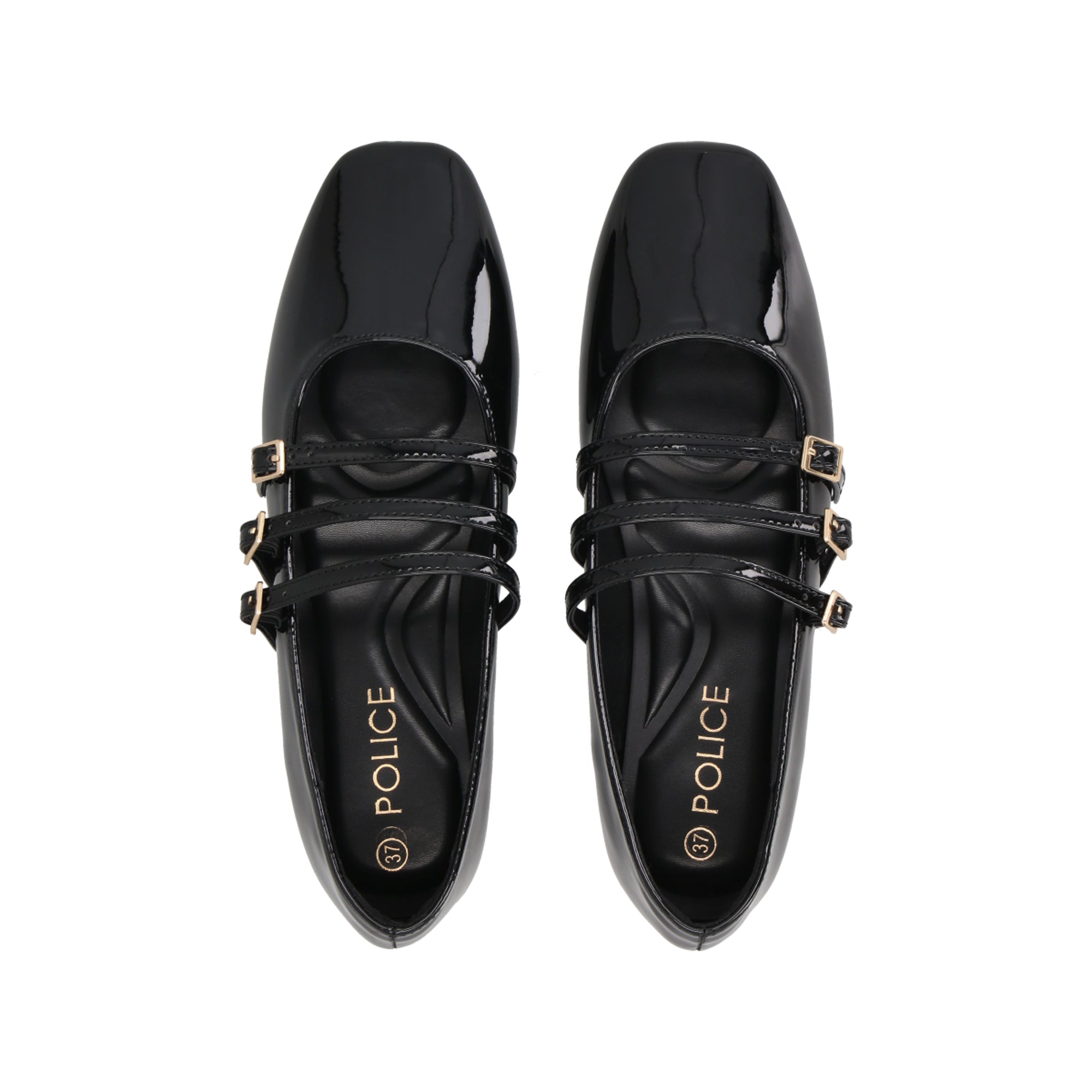 Ballerina Mary Jane Mujer Negro Nati Police