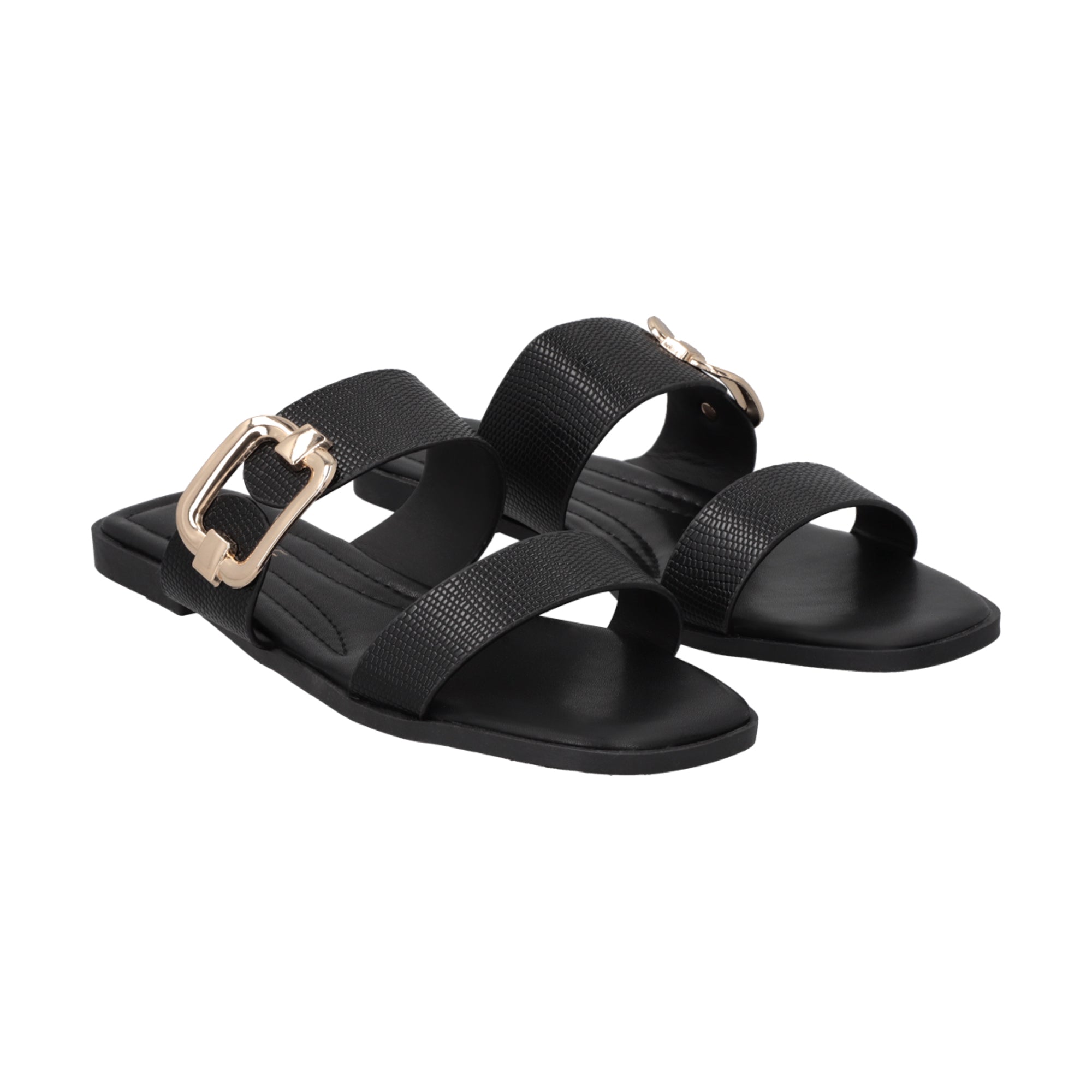 Sandalia Mujer Negro Lina Police