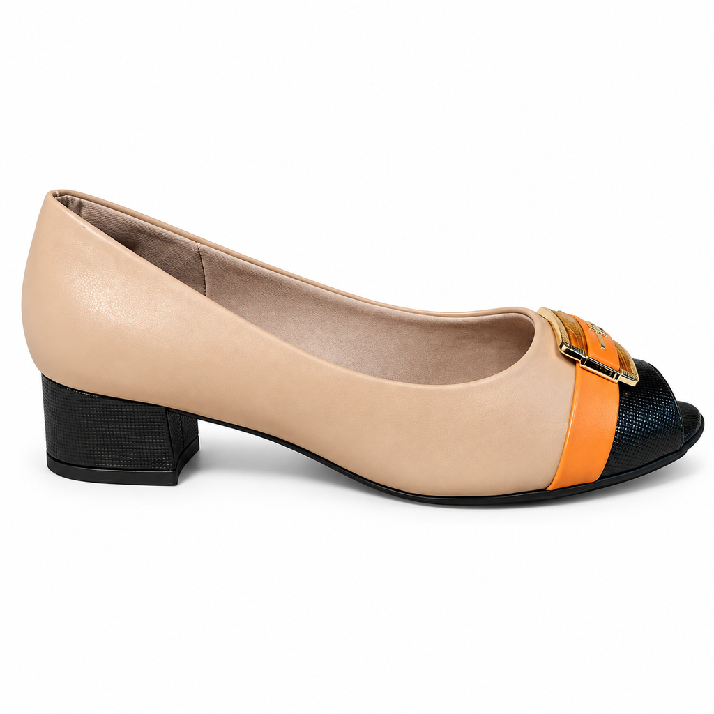 Zapato Negro/Beige Aline