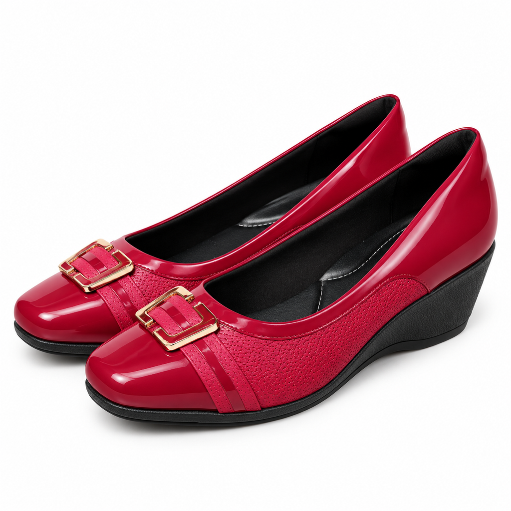 Zapato Ivone Rojo/Negro